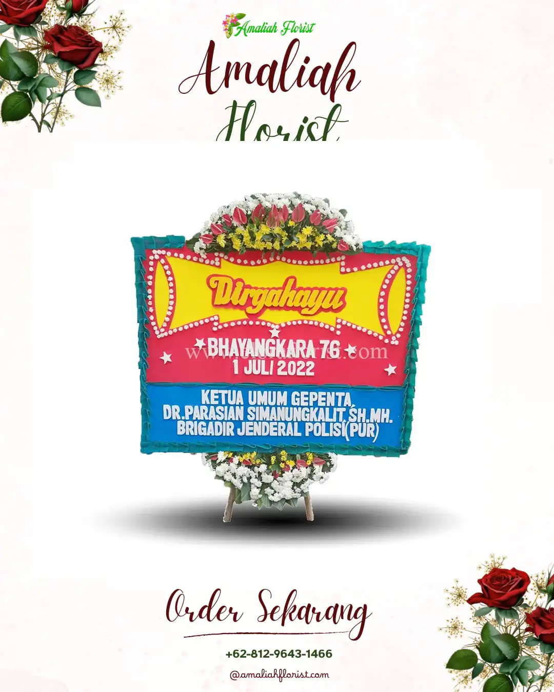 Papan Bunga HUT Ulang Tahun Kedungwonokerto